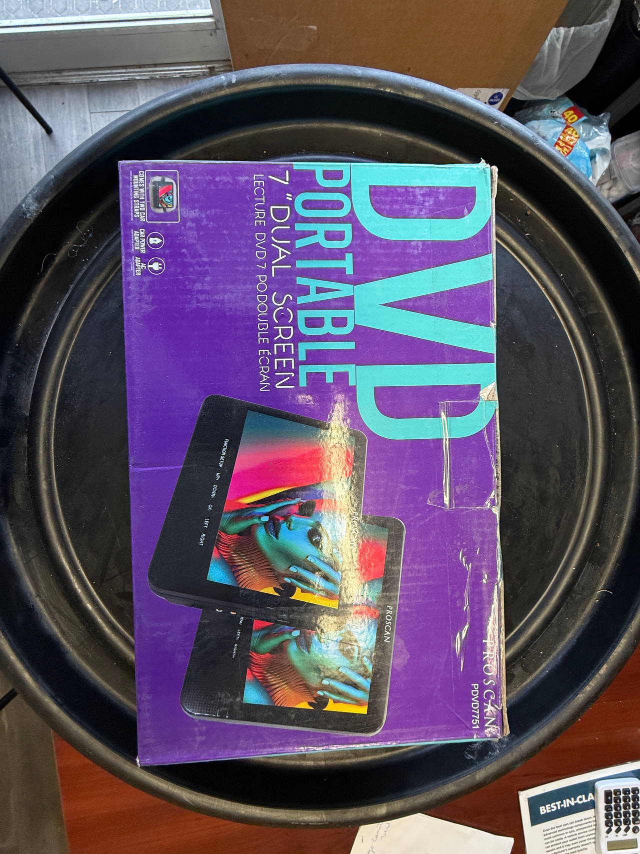 Proscan 7" Dual Screen Portable DVD Player