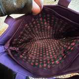 Vera Bradley Vera Tote Purple Quilted Bag and matchingwallet - Image 4