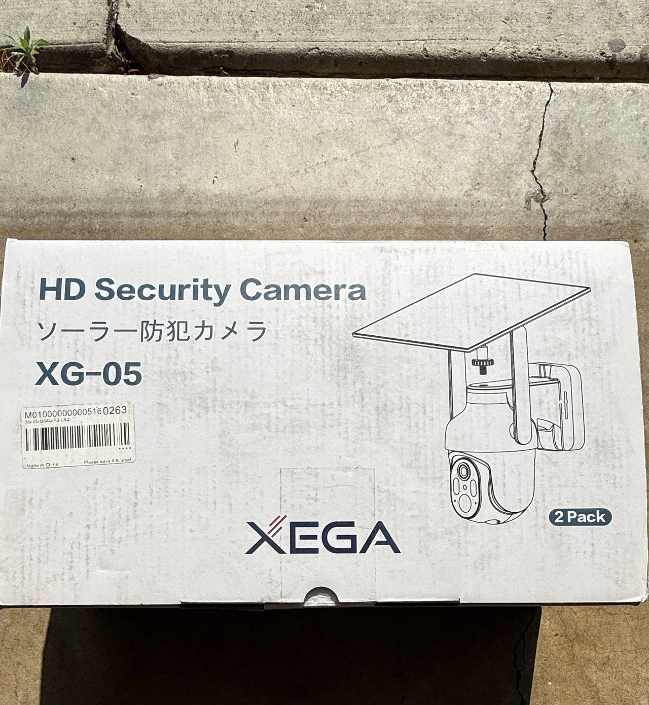 XEGA XG-05 HD Solar Security Camera 2-Pack
