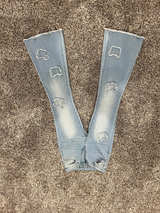 Distressed Flare Jeans - Image 1
