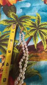 Faux Pearl Strand Necklace with Gold-Tone Clasp - Image 4