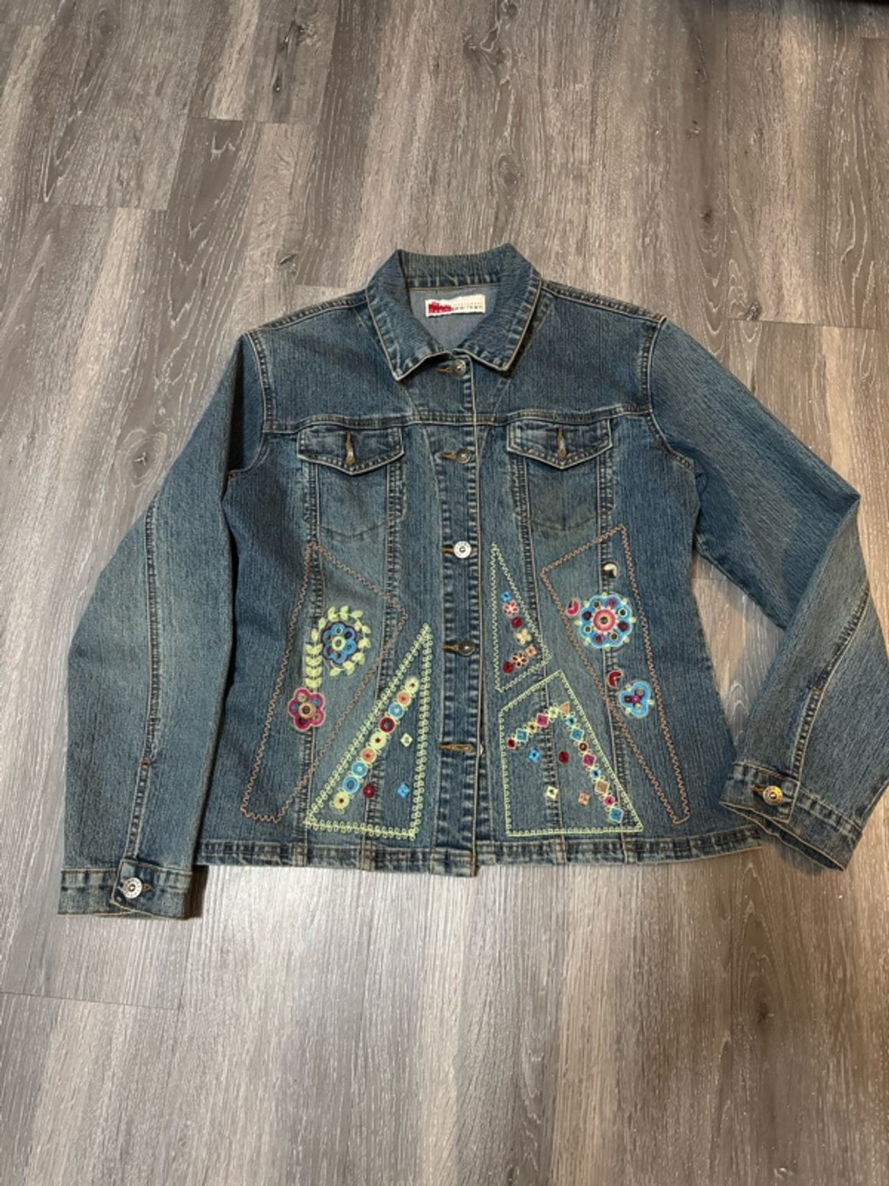 Cosmopolitan Embroidered Denim Jacket