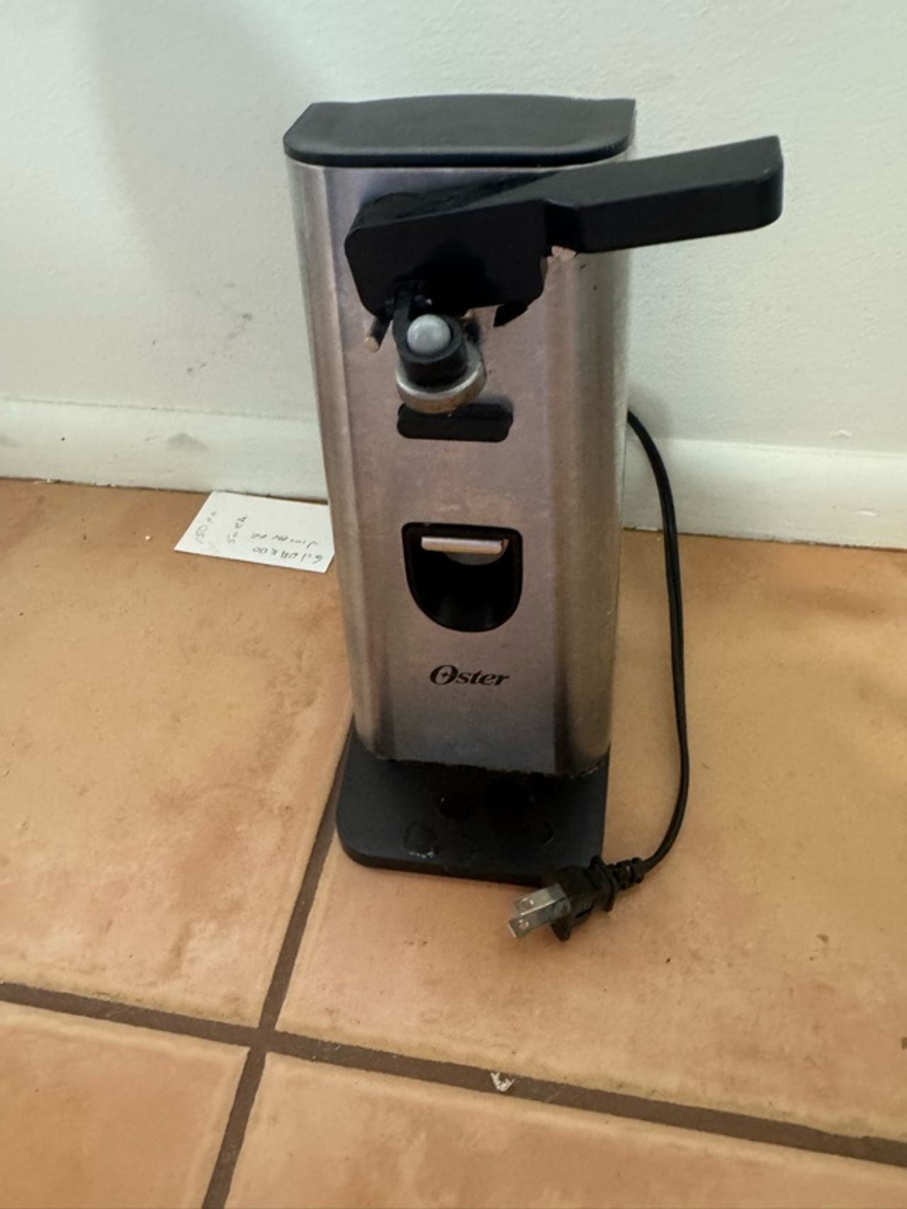 Oster Electric Can Opener Stainless Steel