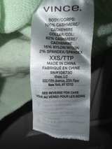 VINCE 100% CASHMERE SWEATER WITH STAIN ON FRONT. NEW TAG STILL ATTACHED - Image 5