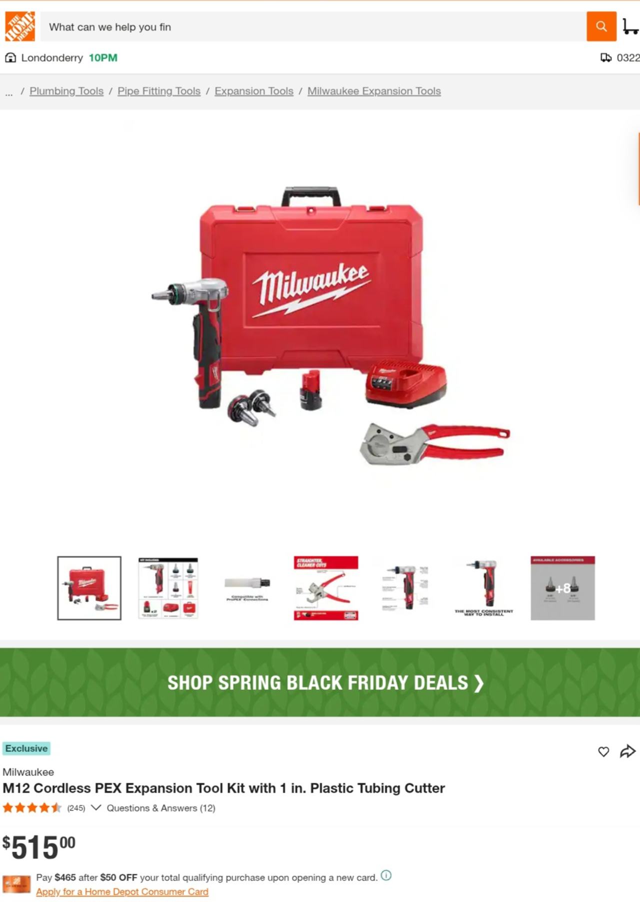 Milwaukee M12 FUEL ProPEX Expansion Tool with ONE-KEY