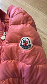 Children’s Moncler Lans Short Light Down Puffer Jacket Pink: size 6 115cm - Image 4