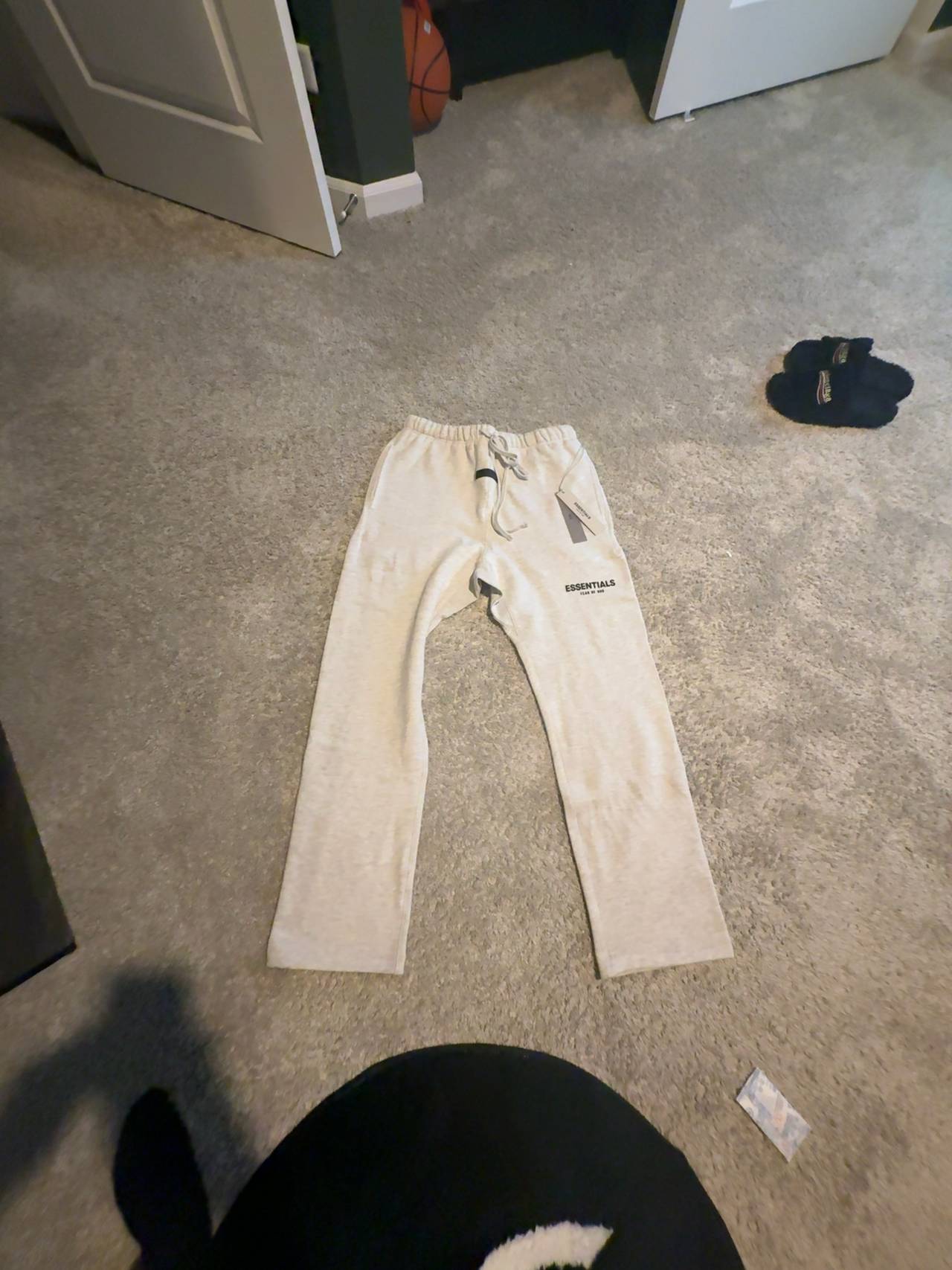 Fear of God Essentials Light Oatmeal Relaxed Sweatpants