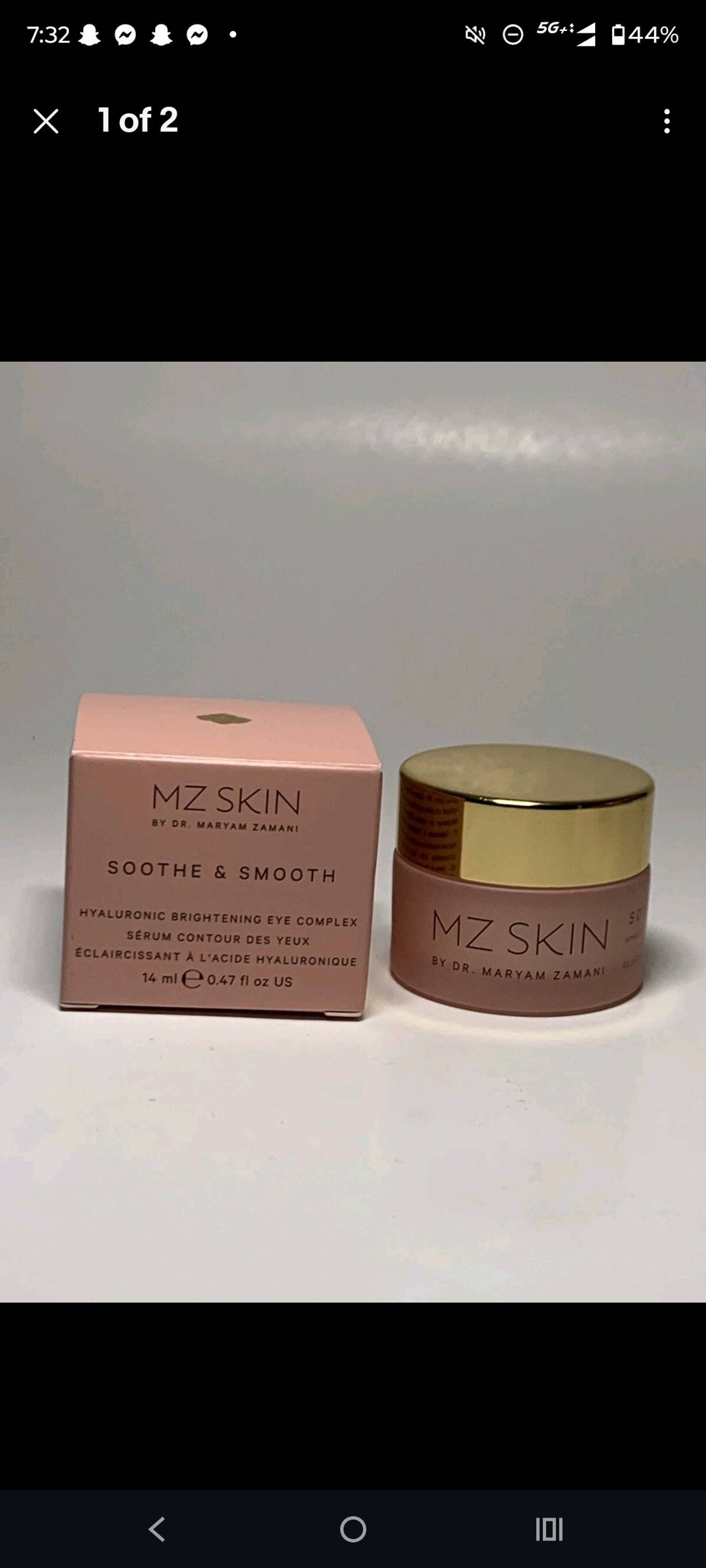 MZ Skin Soothe & Smooth Hyaluronic Brightening Eye Complex