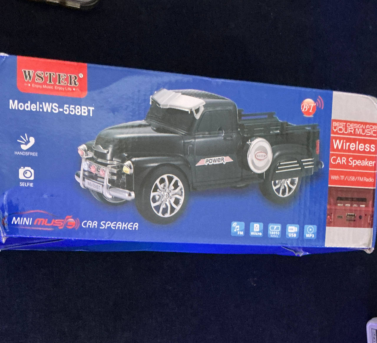 WSTER WS-558BT Wireless Car Speaker