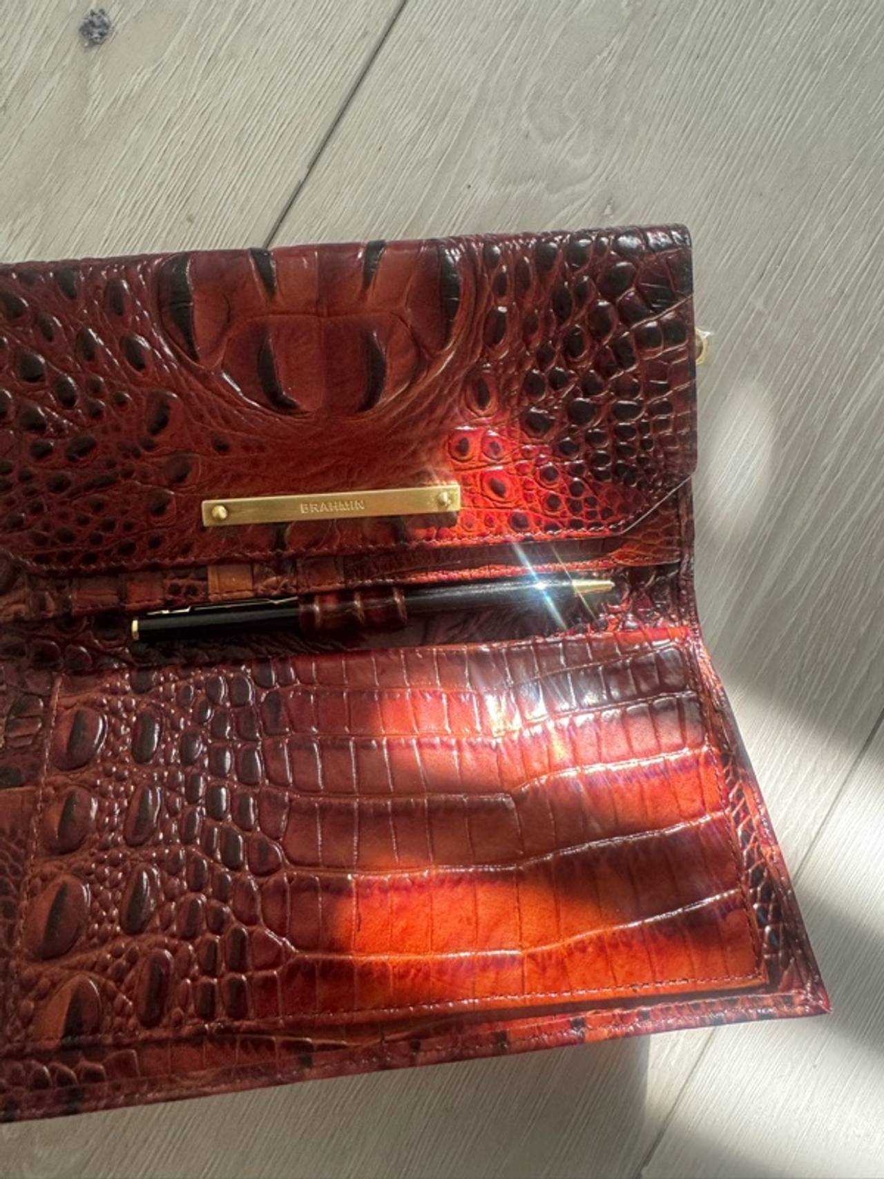 Brahmin Cordelia Leather Wallet Pecan Melbourne

