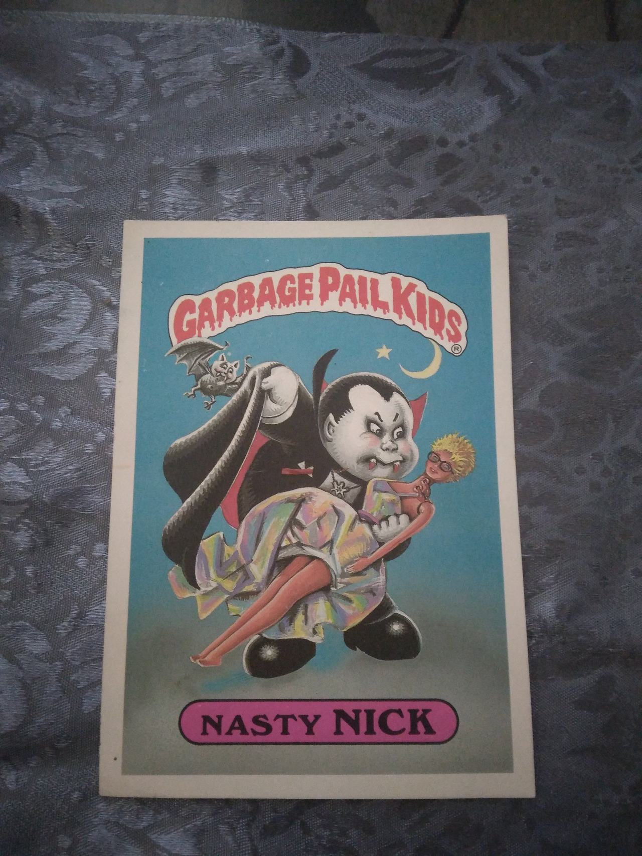 1985 Topps Garbage Pail Kids Nasty Nick 1a