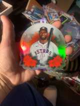 Topps Yordan Alvarez Refractor Baseball Card - Image 1
