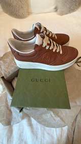 Gucci GG Embossed Platform Sneaker Brown - Mens G7 US 8.5 - Image 6