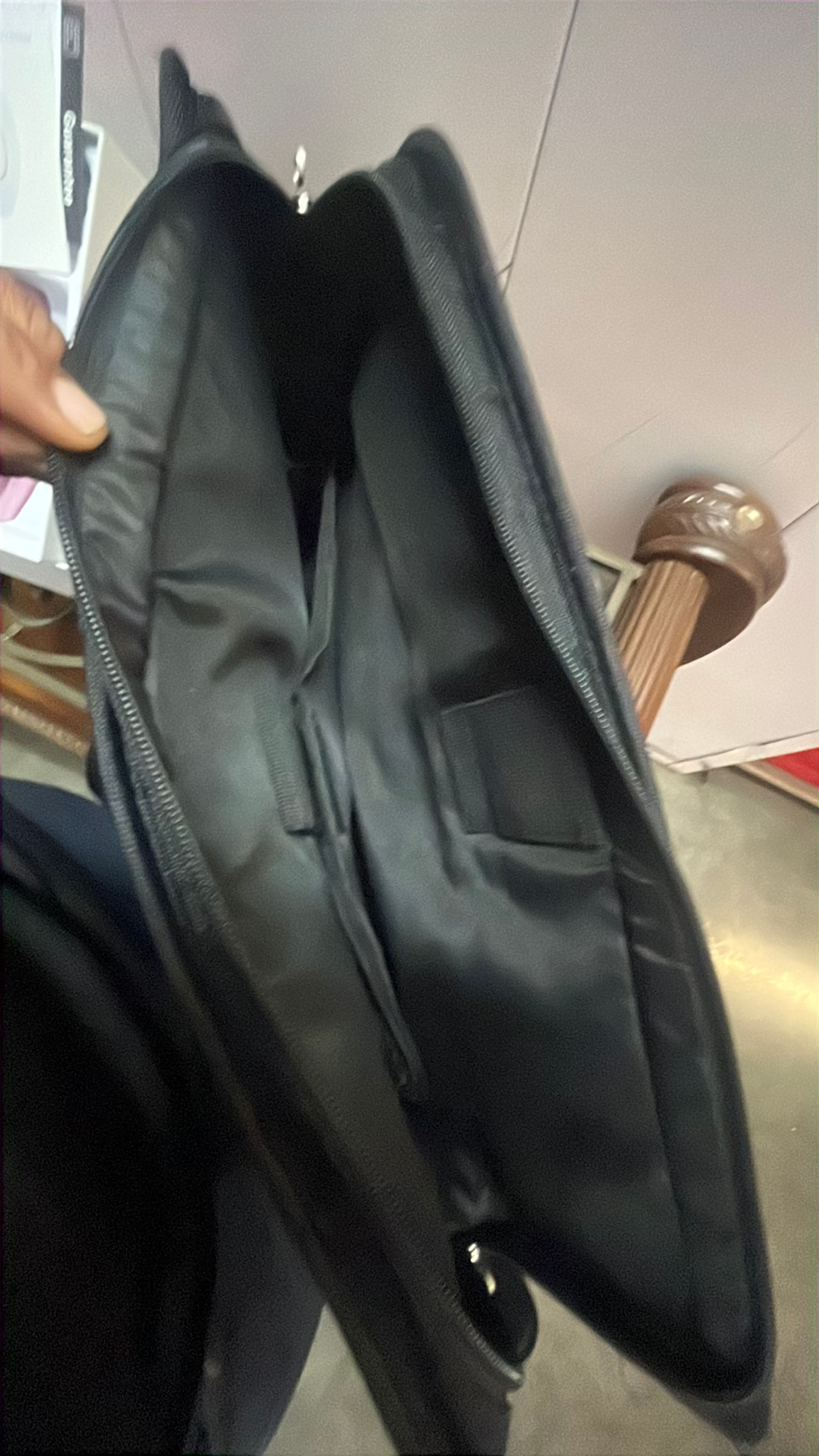 Black Nylon Laptop Messenger Bag - Image 2