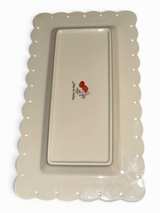 Lenox Poppies on Pink Rectangular Serving Tray - Image 2
