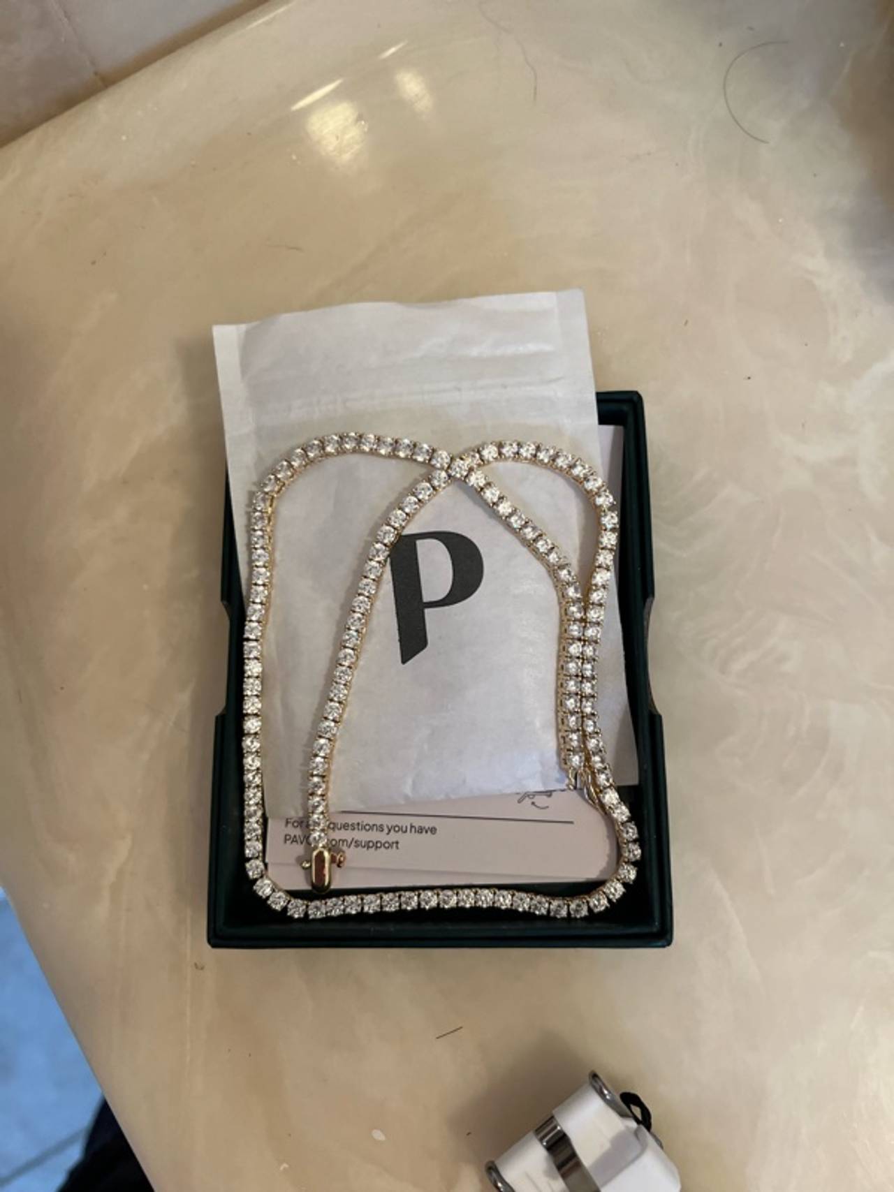 Chico's Vintage Gold Tennis Necklace