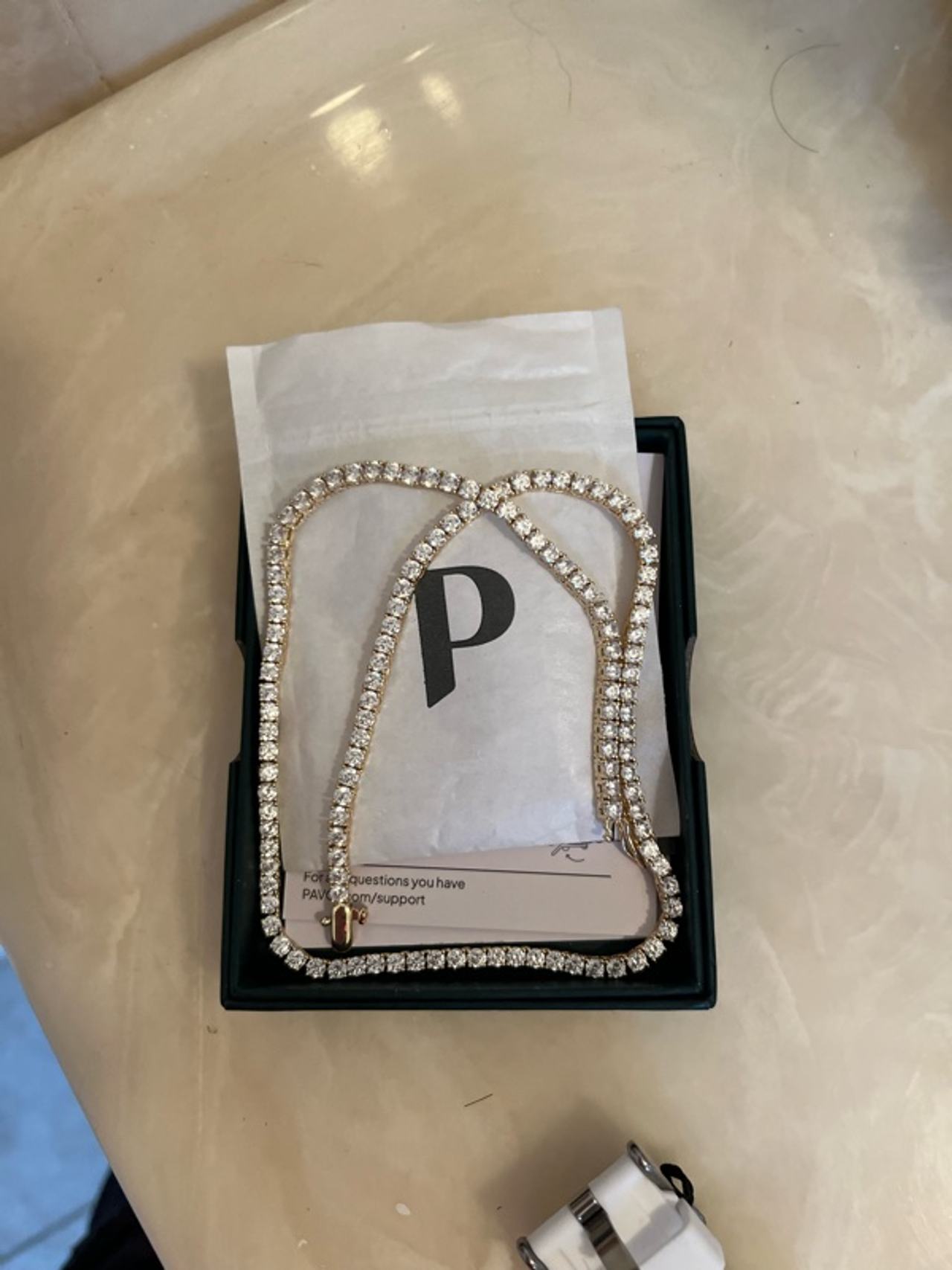 Chico's Vintage Gold Tennis Necklace