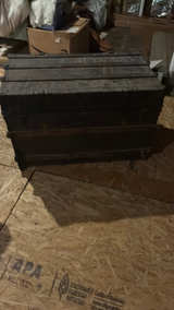 Antique Wood and Metal Steamer Trunk - Image 3