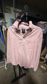 Abercrombie & Fitch Men's Pink Long Sleeve Dress Shirt Size Small - Image 2