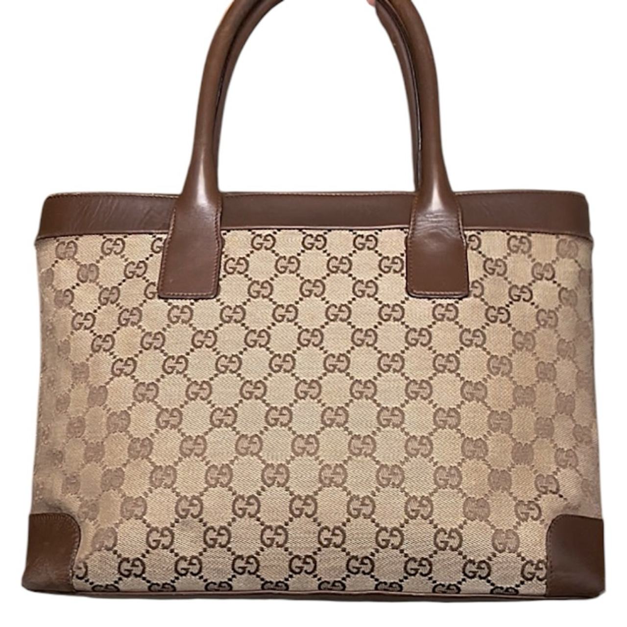 Gucci GG Canvas Tote Bag Brown