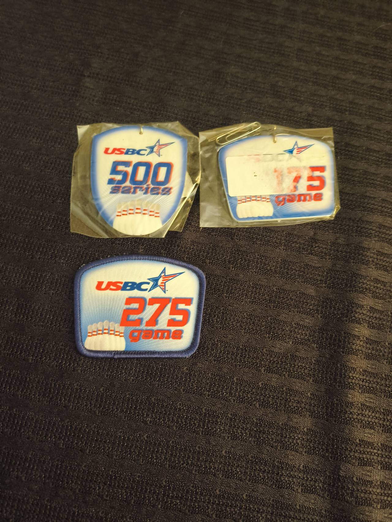 USBC Bowling Achievement Patches (500 Series & 275 Game)