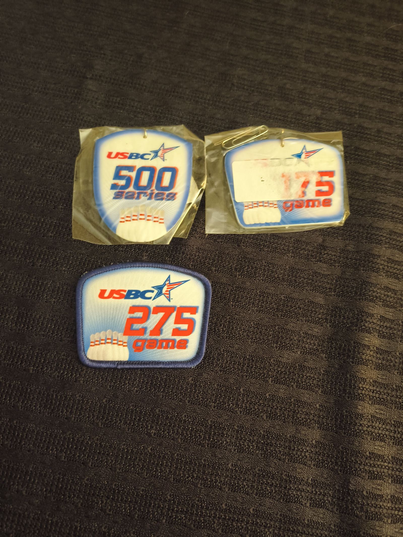 USBC Bowling Achievement Patches (500 Series & 275 Game)