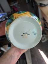 Vietri Hand Painted Floral Ceramic Vase - Image 4