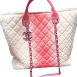 Chanel Deauville Pink and Cream Ombré Tote - Image 8