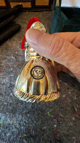 Godinger Silver Treasures Santa Bell Ornament - Image 2