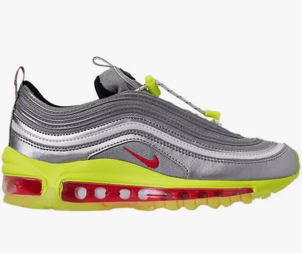 Nike Air Max 97 Silver Volt Red Toggle