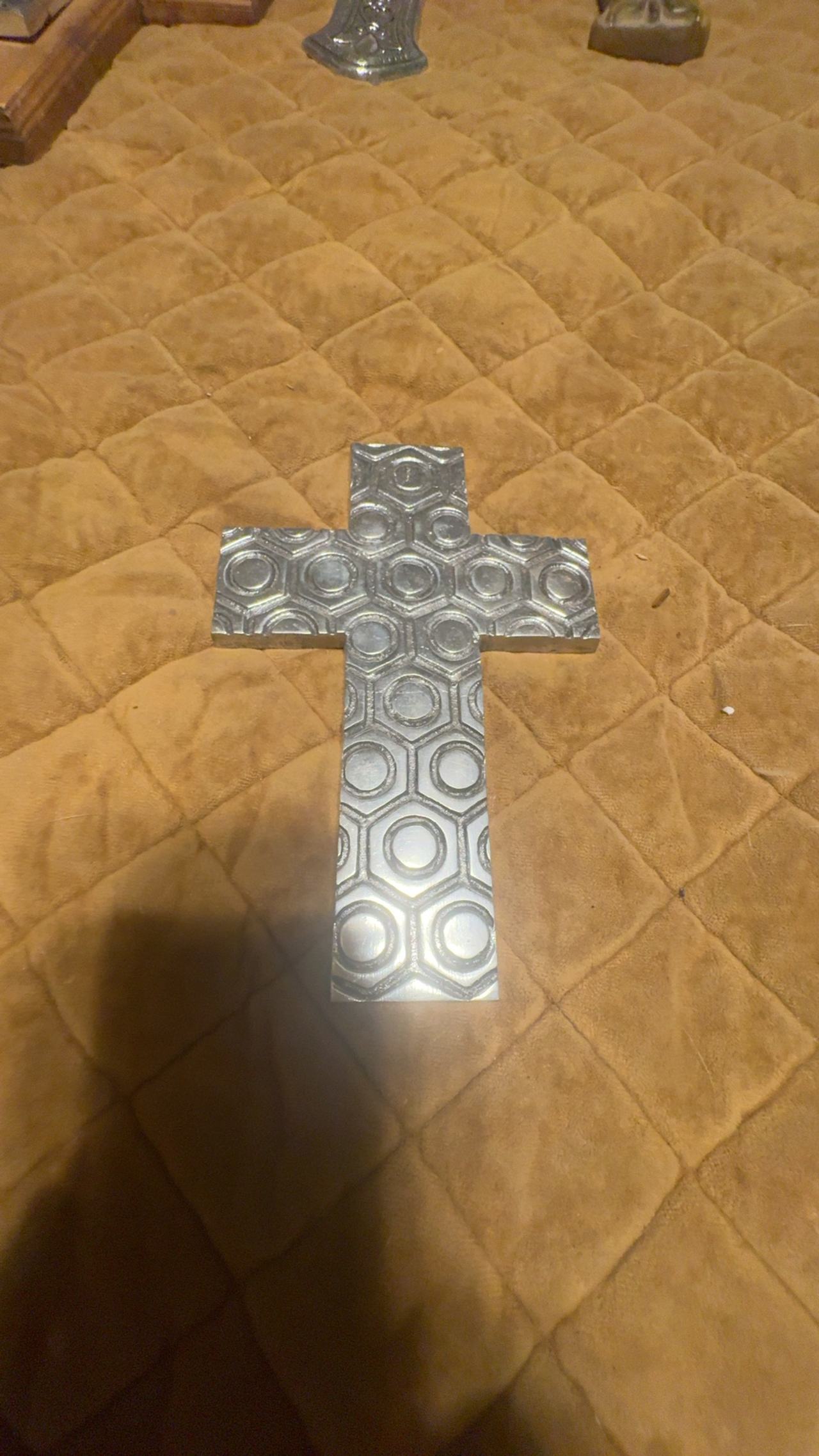 Silver Decorative Metal Wall Cross