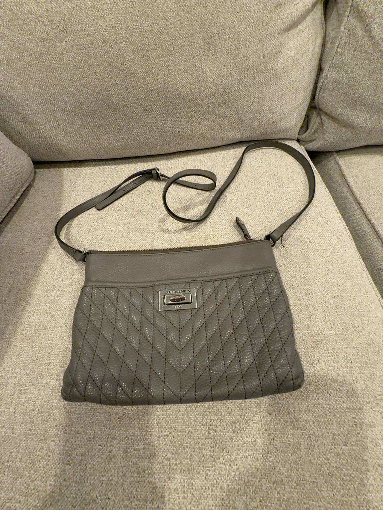 Karl Lagerfeld Agyness Quilted Crossbody Bag Rose Gold