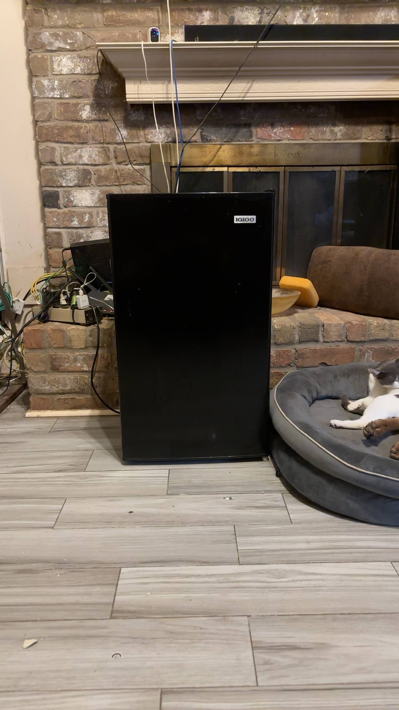 Igloo Mini Fridge with Freezer Black