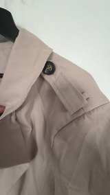 New Women's Cropped Trench Jacket, Size XL Tan - Image 2