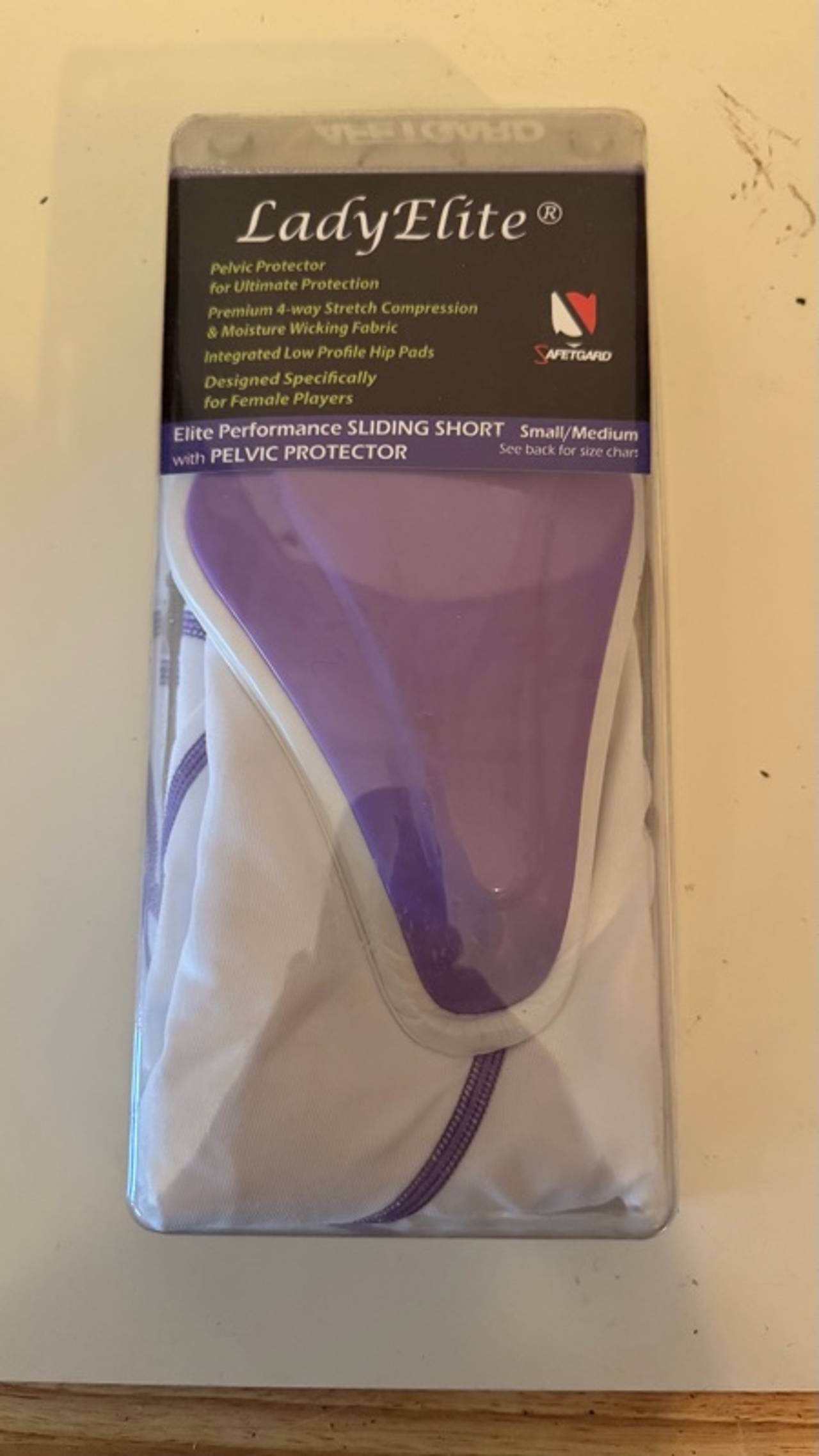 SafeTGard Ladies Compression Shorts with Pelvic Protector
