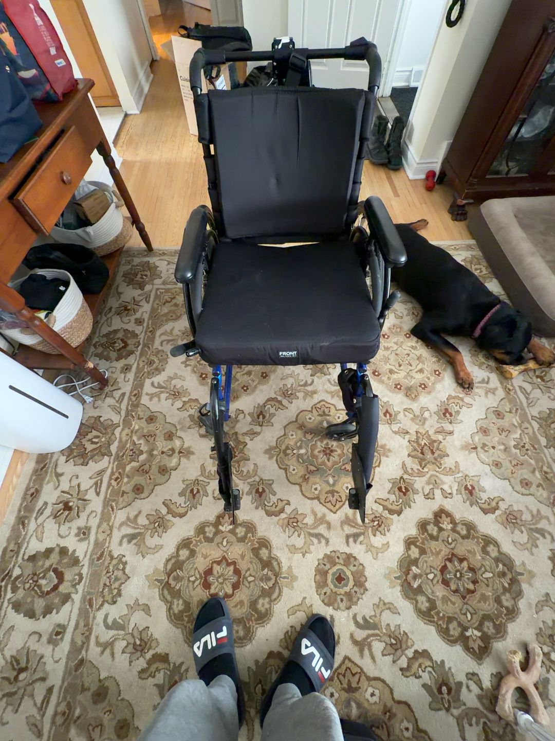 BigAlex Aluminum Frame 2-in-1 Rolling Walker Transport Wheelchair