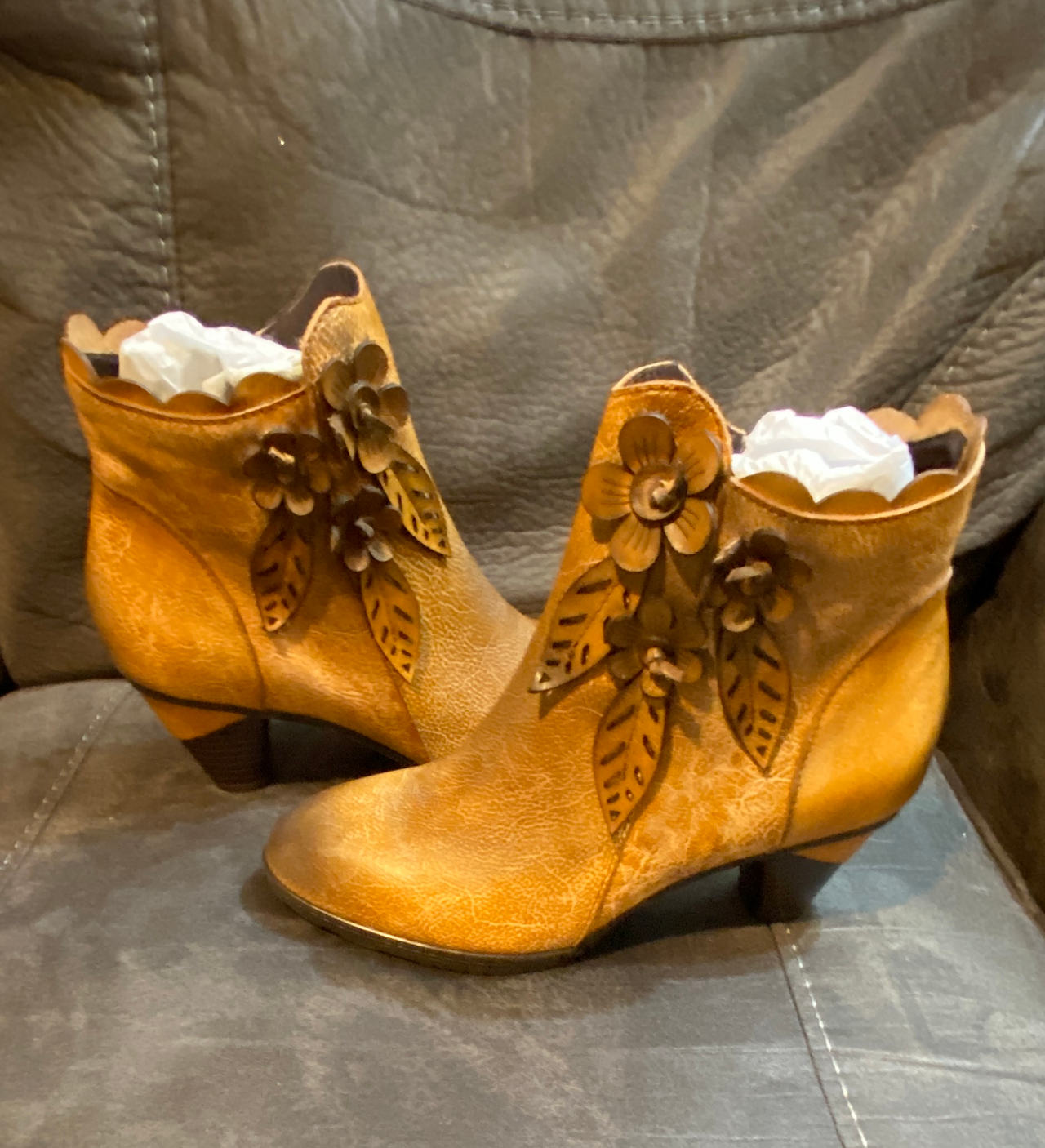 Spring Step L'Artiste Dezi Floral Ankle Boots