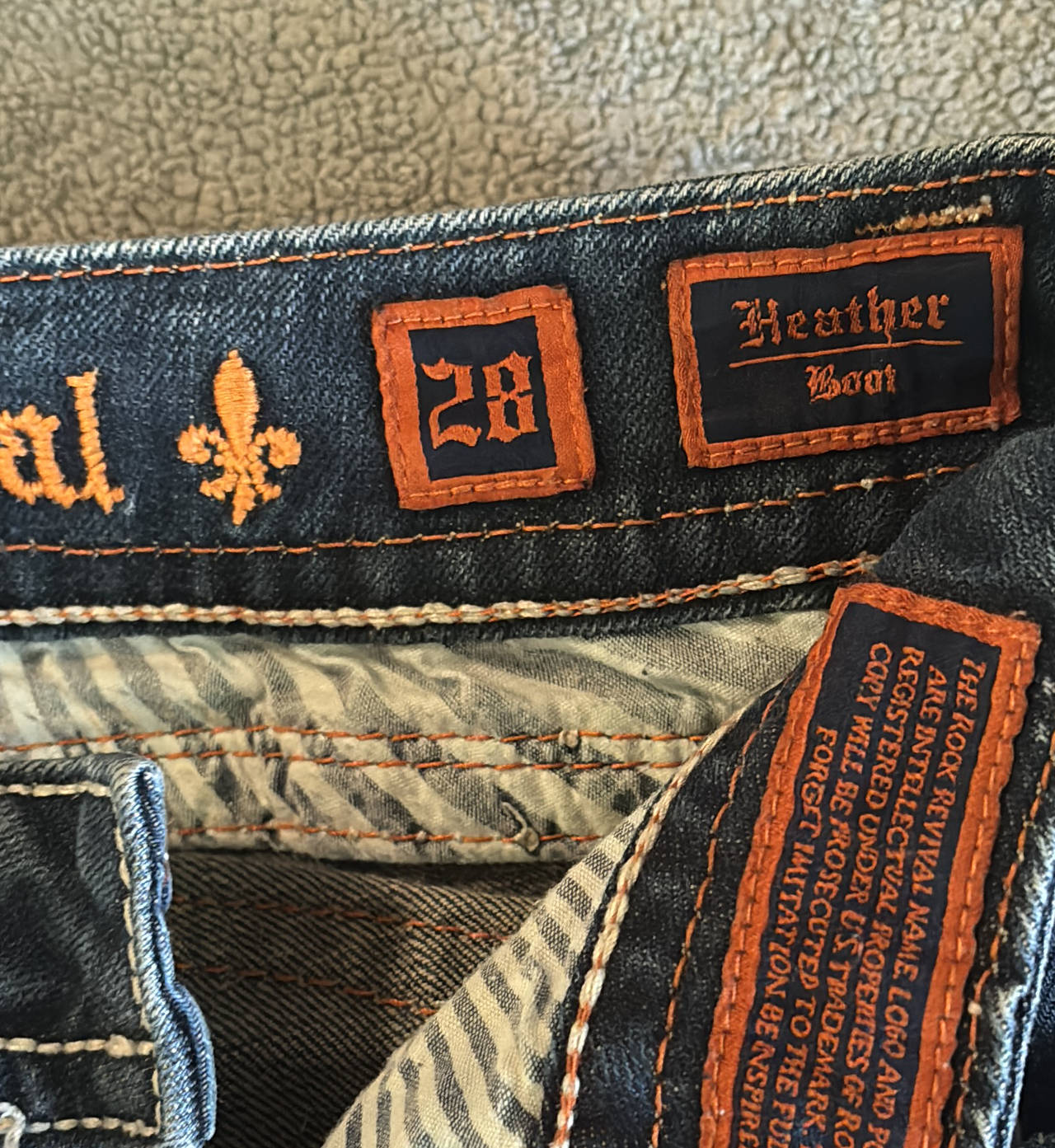 Rock Revival Heather Bootcut Jeans Size 28