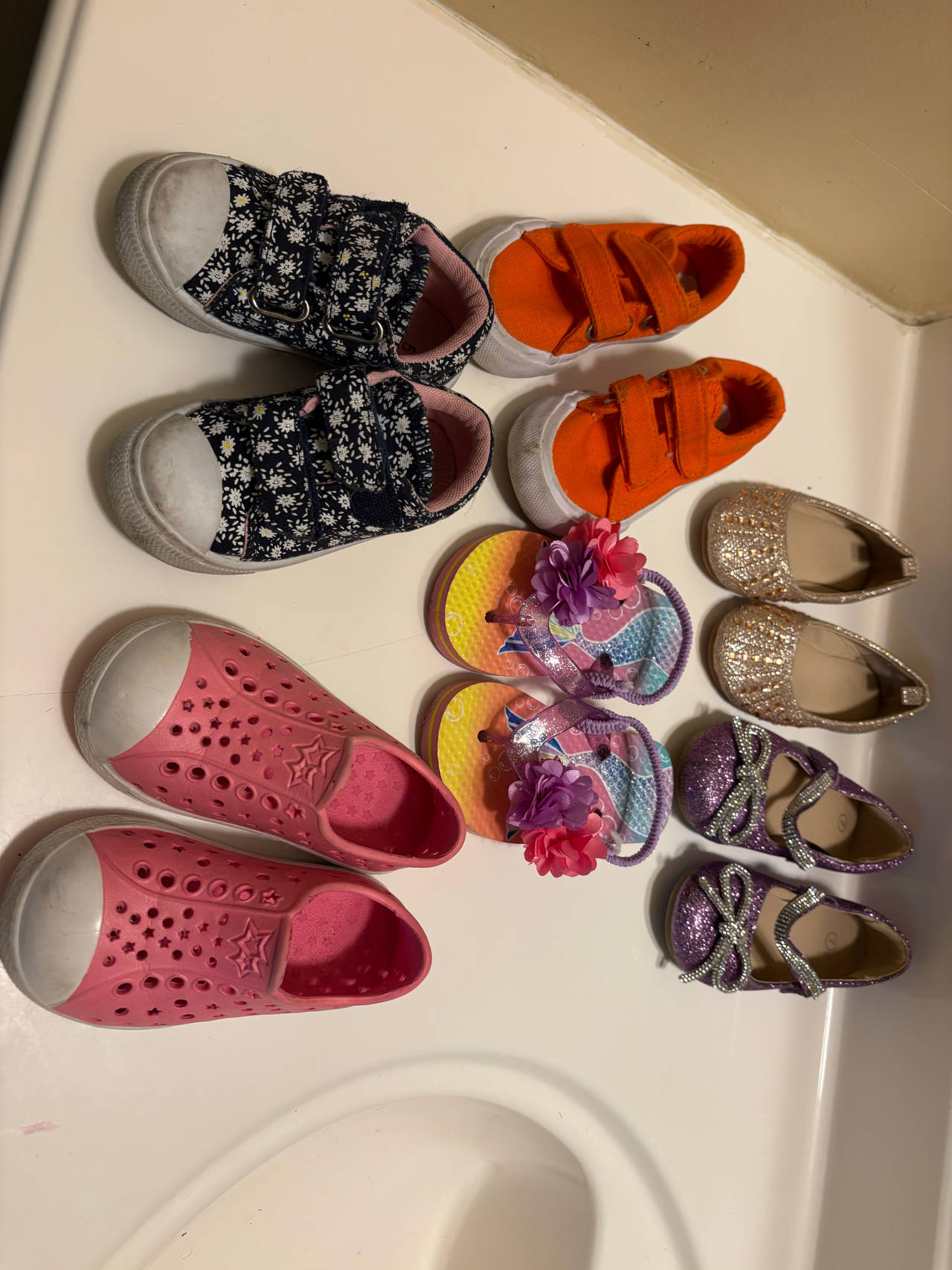 Toddler Girl Shoe Lot 6 Pairs