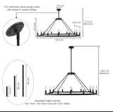 Restoration Hardware Guild Iron Rectangular Chandelier - Image 2