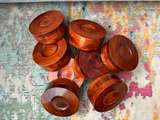 8 piece Wooden Salad Bowls - Image 3