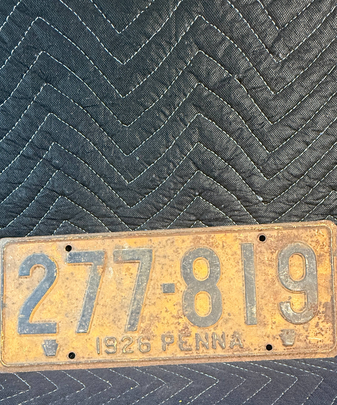1926 Pennsylvania License Plate