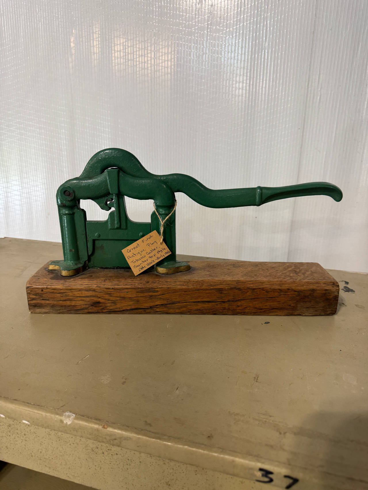 Antique Cast Iron Tobacco Plug Cutter