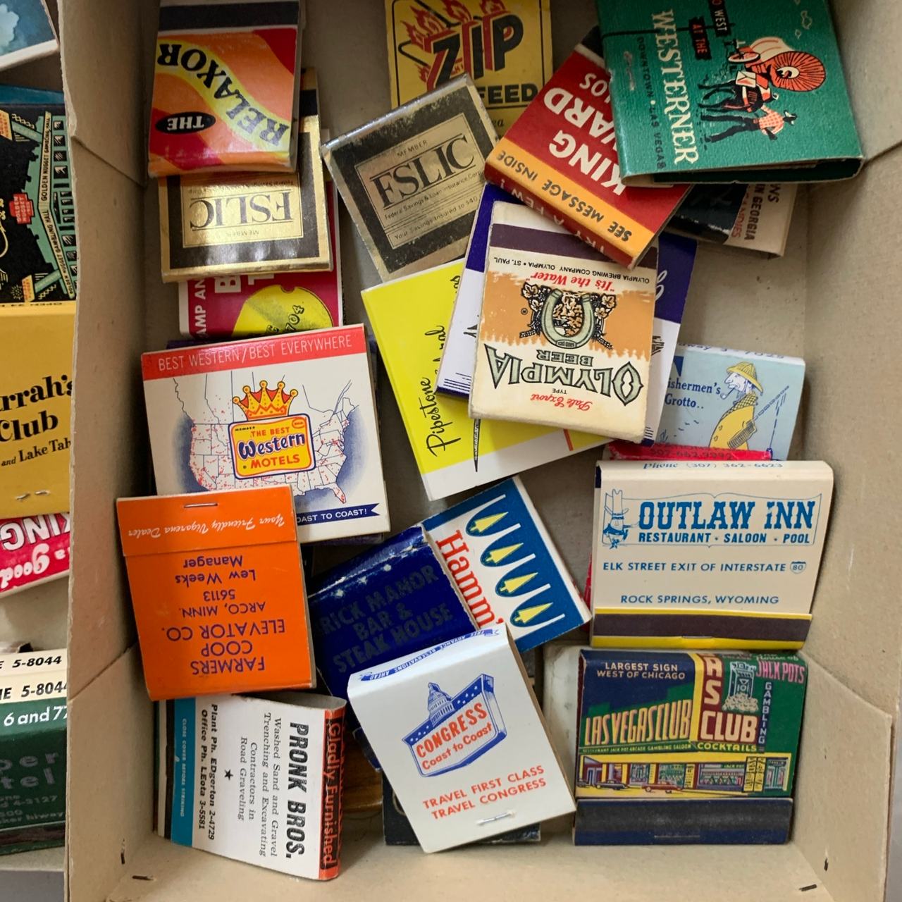 Vintage Advertising Matchbook Lot