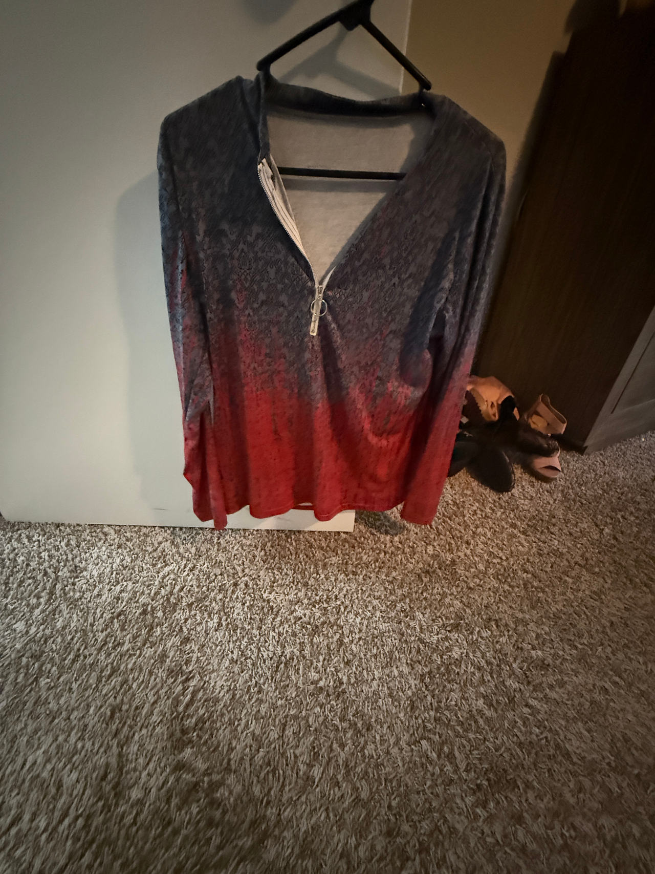 Women's Ombre Quarter-Zip Pullover
