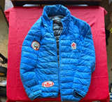 VINTAGE WHISTLER OLYMPICS Hawke & Co. Men's Packable Down Puffer Jacket Sz: XL - Image 1