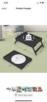 Folding Bed Tray Table - Image 2