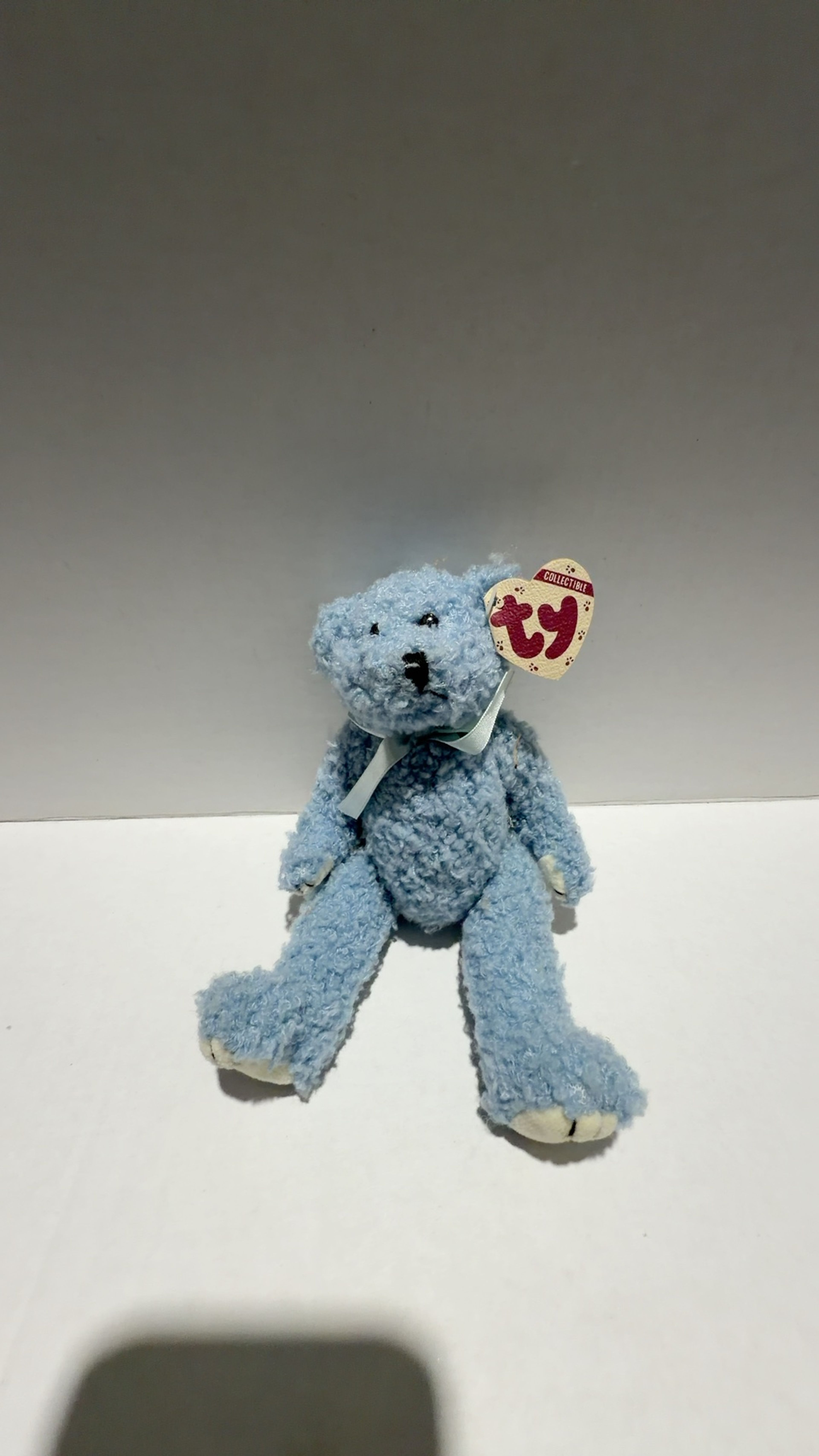 Ty Bluebeary Attic Treasures Blue Jointed Bear