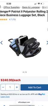 Wenger SwissGear Rolling Laptop Case Uline H10881 Business Travel Bag - Image 8