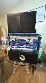 Victoria Ware Blue & White Porcelain Foot Bath Large - Image 3